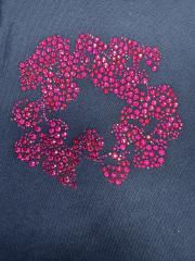 [1:1 Top Quality] Denim Tears Navy Rhinestone Cotton Wreath Shorts
