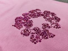 [1:1 Top Quality] Denim Tears Pink Rhinestone Cotton Wreath Shorts