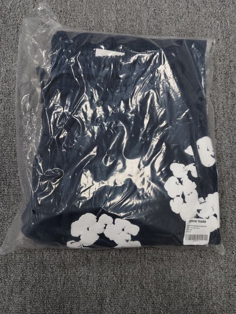 [1:1 Top Quality] Denim Tears Navy Cotton Wreath Jogger Sweatpants