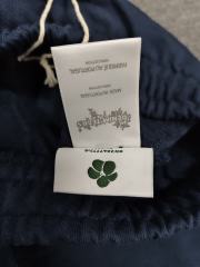 [1:1 Top Quality] Denim Tears Navy Cotton Wreath Straight Sweatpants