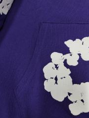 [1:1 TOP QUALITY] Denim Tears Purple Foam Cotton Wreath Pullover Hoodie