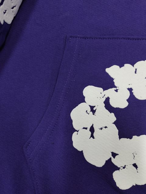 [1:1 TOP QUALITY] Denim Tears Purple Foam Cotton Wreath Pullover Hoodie