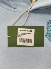 [1:1 TOP QUALITY] Denim Tears Blue Rhinestone Cotton Wreath Pullover Hoodie