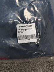 [1:1 Top Quality] Denim Tears Navy Rhinestone Cotton Wreath Shorts