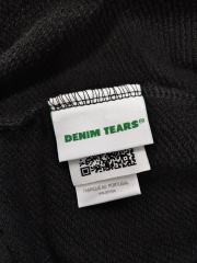 Denim Tears Rhinestone Zipped Hoodie Black