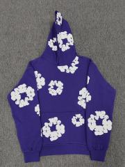[1:1 TOP QUALITY] Denim Tears Purple Foam Cotton Wreath Pullover Hoodie