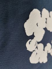 [1:1 Top Quality] Denim Tears Navy Cotton Wreath Jogger Sweatpants