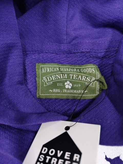 [1:1 TOP QUALITY] Denim Tears Purple Foam Cotton Wreath Pullover Hoodie