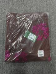 [1:1 TOP QUALITY] Denim Tears Coffee Brown Hot Pink Rhinestone Cotton Wreath Pullover Hoodie