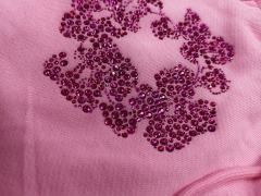 [1:1 Top Quality] Denim Tears Pink Rhinestone Cotton Wreath Shorts