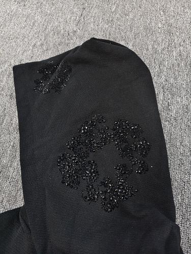 [1:1 Top Quality] Denim Tears Rhinestone Black Hoodie
