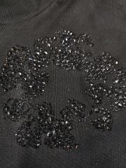 [1:1 Top Quality] Denim Tears Black Rhinestone Cotton Wreath Joggers