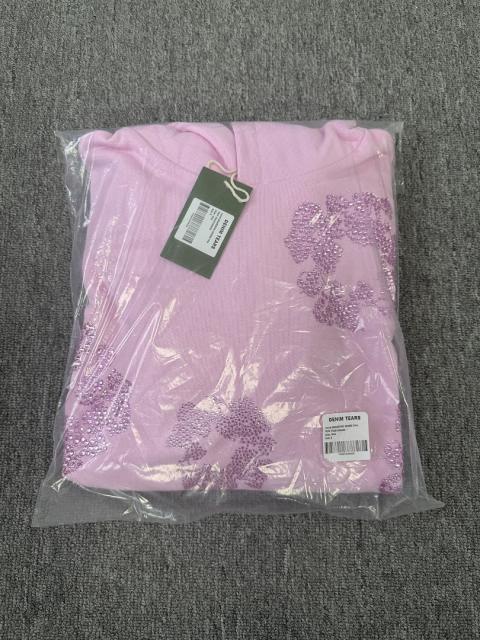 [1:1 TOP QUALITY] Denim Tears Pink Rhinestone Cotton Wreath Pullover Hoodie
