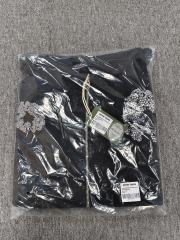 Denim Tears Rhinestone Zipped Hoodie Black