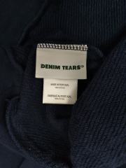 [1:1 TOP QUALITY] Denim Tears Navy Rhinestone Cotton Wreath Pullover Hoodie