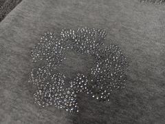 [1:1 Top Quality] Denim Tears Gray Rhinestone Cotton Wreath Shorts