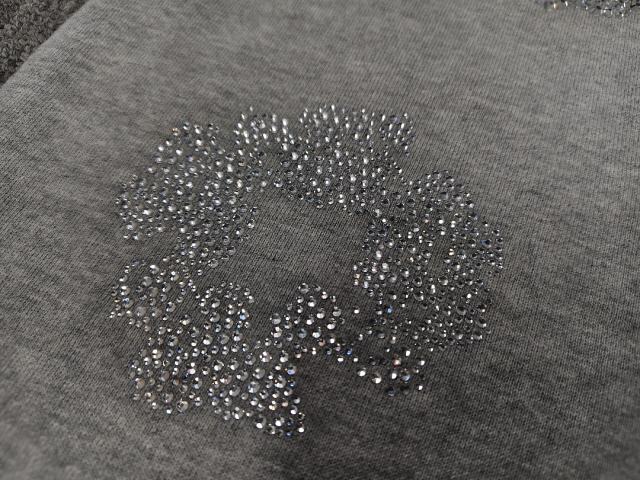 [1:1 Top Quality] Denim Tears Gray Rhinestone Cotton Wreath Shorts
