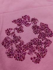 [1:1 TOP QUALITY] Denim Tears Pink Rhinestone Cotton Wreath Pullover Hoodie