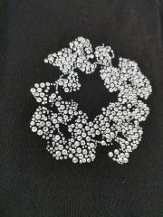 [1:1 Top Quality] Denim Tears Black Silver Rhinestone Cotton Wreath Joggers