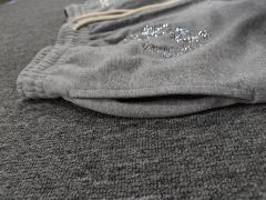 [1:1 Top Quality] Denim Tears Gray Rhinestone Cotton Wreath Shorts
