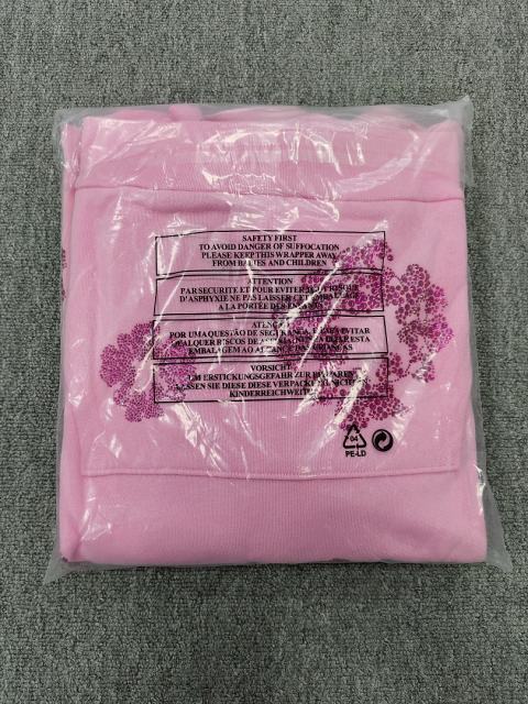 [1:1 TOP QUALITY] Denim Tears Pink Rhinestone Cotton Wreath Pullover Hoodie