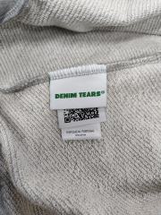 [1:1 Top Quality] Denim Tears Rhinestone Zipped Hoodie Gray