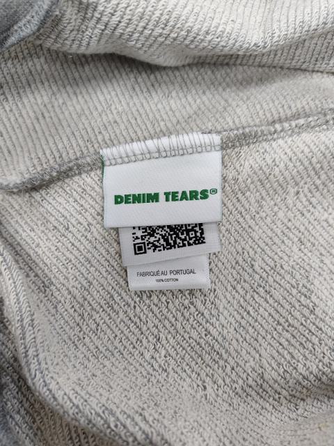 [1:1 Top Quality] Denim Tears Rhinestone Zipped Hoodie Gray