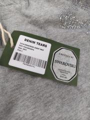[1:1 Top Quality] Denim Tears Gray Rhinestone Cotton Wreath Shorts