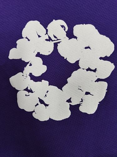 [1:1 Top Quality] Denim Tears Purple Cotton Wreath Shorts