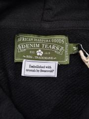 Denim Tears Rhinestone Zipped Hoodie Black
