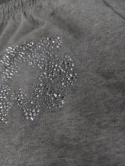 [1:1 Top Quality] Denim Tears Gray Rhinestone Cotton Wreath Shorts