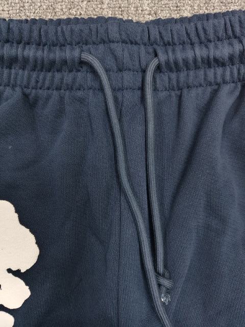 [1:1 Top Quality] Denim Tears Navy Cotton Wreath Jogger Sweatpants