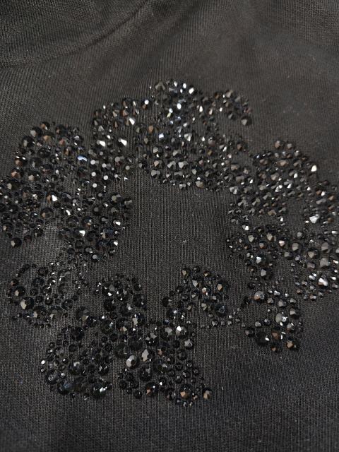 [1:1 Top Quality] Denim Tears Rhinestone Black Hoodie
