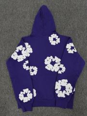 [1:1 TOP QUALITY] Denim Tears Purple Foam Cotton Wreath Pullover Hoodie