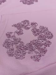 [1:1 TOP QUALITY] Denim Tears Pink Rhinestone Cotton Wreath Pullover Hoodie