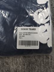 [1:1 TOP QUALITY] Denim Tears Navy Blue Foam Cotton Wreath Pullover Hoodie