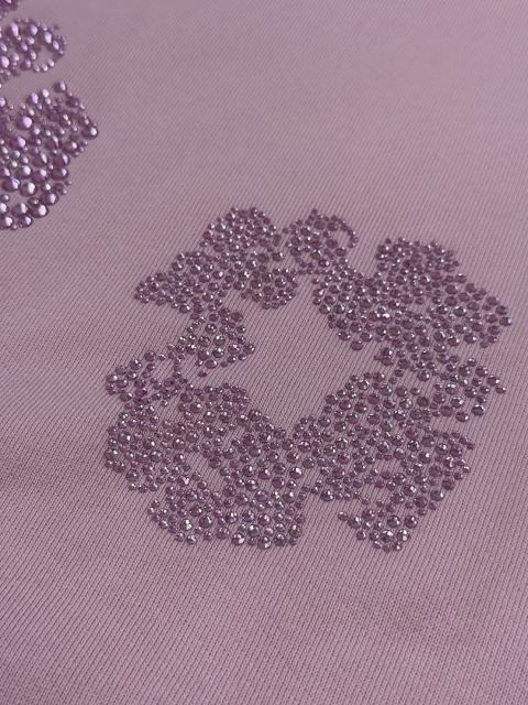 [1:1 TOP QUALITY] Denim Tears Pink Rhinestone Cotton Wreath Pullover Hoodie