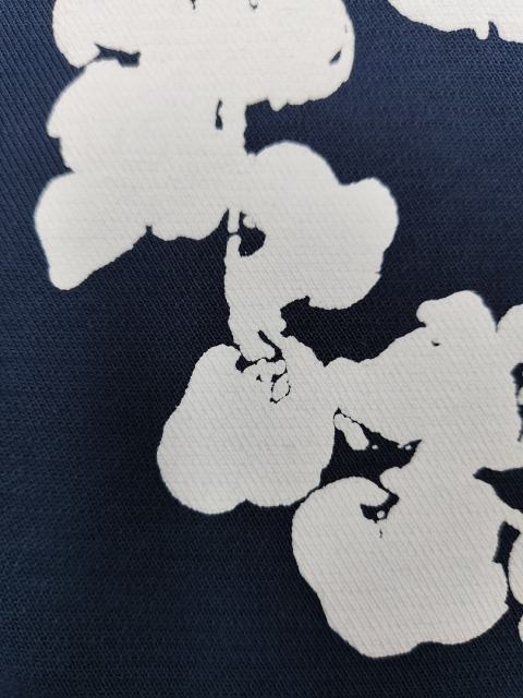 [1:1 Top Quality] Denim Tears Navy Cotton Wreath Shorts