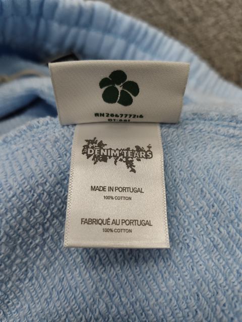 [1:1 Top Quality] Denim Tears Blue Rhinestone Cotton Wreath Shorts