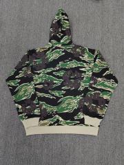 [1:1 TOP QUALITY] Denim Tears Tiger Stripe Camo Dark Brown Tone Cotton Wreath Full Zip Hooded Jacket