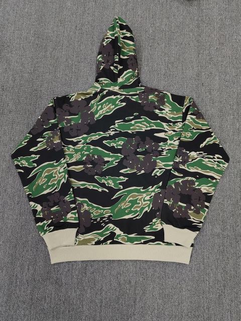[1:1 TOP QUALITY] Denim Tears Tiger Stripe Camo Dark Brown Tone Cotton Wreath Full Zip Hooded Jacket