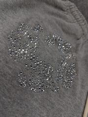 [1:1 Top Quality] Denim Tears Gray Rhinestone Cotton Wreath Shorts