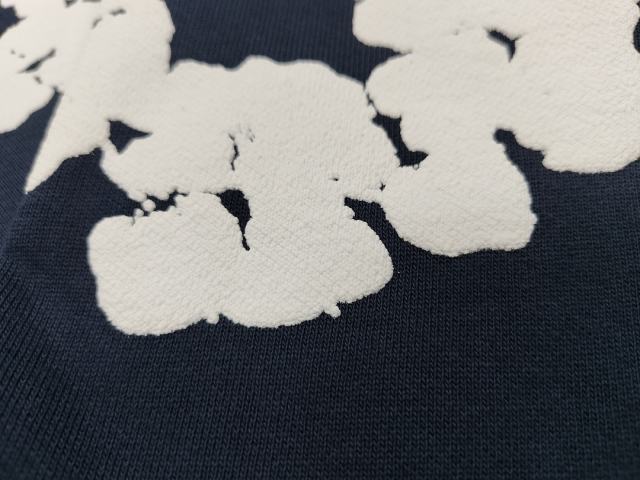 [1:1 Top Quality] Denim Tears Navy Cotton Wreath Jogger Sweatpants
