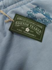 [1:1 Top Quality] Denim Tears Blue Rhinestone Cotton Wreath Shorts