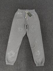 [1:1 Top Quality] Denim Tears Gray Silver Rhinestone Cotton Wreath Joggers
