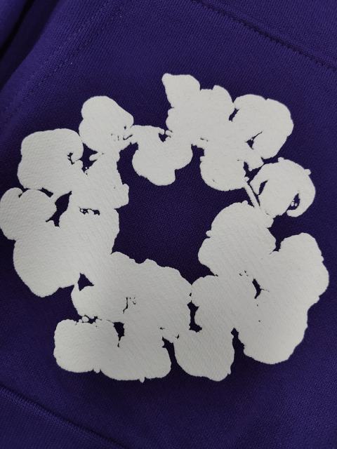 [1:1 TOP QUALITY] Denim Tears Purple Foam Cotton Wreath Pullover Hoodie