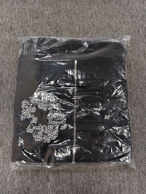 Denim Tears Rhinestone Zipped Hoodie Black