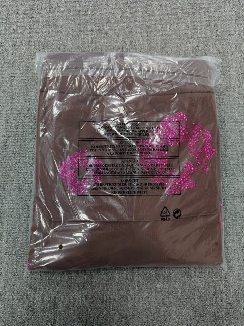 [1:1 TOP QUALITY] Denim Tears Coffee Brown Hot Pink Rhinestone Cotton Wreath Pullover Hoodie