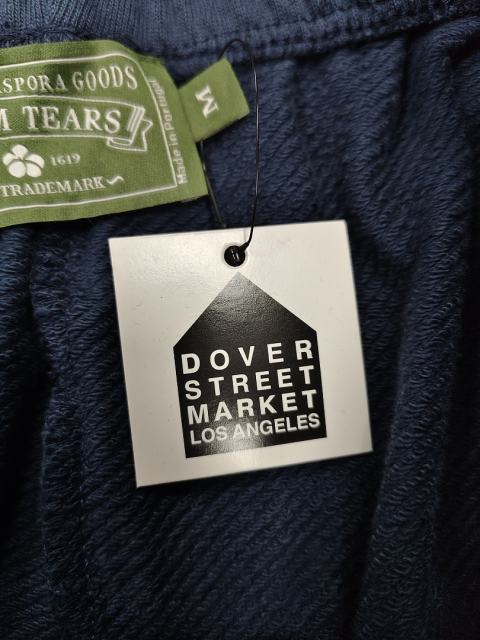 [1:1 Top Quality] Denim Tears Navy Cotton Wreath Jogger Sweatpants