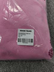[1:1 TOP QUALITY] Denim Tears Pink Rhinestone Cotton Wreath Pullover Hoodie